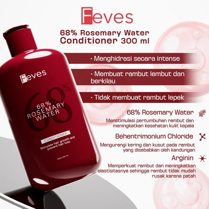 Conditioner Feves Rosemary untuk rambut habis dicat